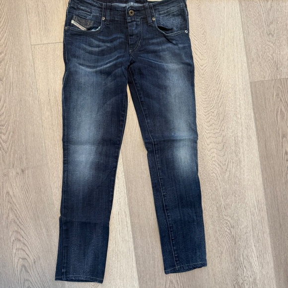 Diesel Grupee Slim-Skinny Low Waist Jeans (Dark Wash) Size 27 - Picture 10 of 10